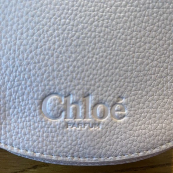 Chloé Parfum Pink Pebbled Leather Wristlet Pouch with dustbag - Picture 3 of 7